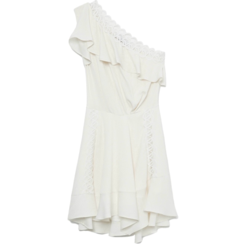 NEW IRO IVORY ONE-SHOULDER MINI DRESS - Picture 8 of 9